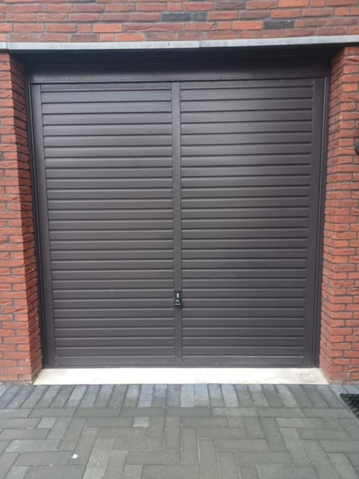 Garagedeur Hörmann, Doe-het-zelf en Verbouw, Rolluiken, Gebruikt, 200 cm of meer, 200 cm of meer, Bruin, Ophalen of Verzenden