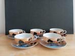 5 Japanse kop en schotels van eierschaal porselein, Antiek en Kunst, Antiek | Porselein, Ophalen of Verzenden