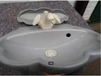 vintage lavabo fonteintje + aflegbord schelp 70er, Ophalen, Huis en Inrichting