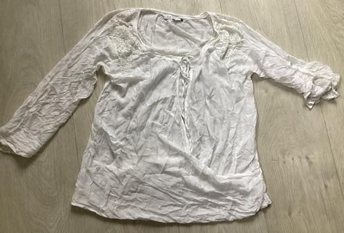 Witte Blouse met Kant - Maat XL van costes / the sting, Kleding | Dames, Blouses en Tunieken, Zo goed als nieuw, Maat 46/48 (XL) of groter