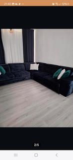Velvet nachtblauw bank, Ophalen, Zo goed als nieuw