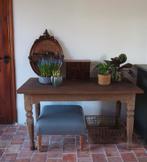 Vintage Brocante Sidetable Eettafel met Karakter, Ophalen, Gebruikt, 100 tot 150 cm, ...