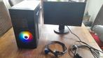 Gamepc + scherm + kabels, Ophalen, Zo goed als nieuw