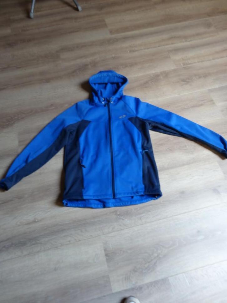 CRIVIT Dames softshell fietsjas, Kleding | Dames, Jassen | Zomer, Zo goed als nieuw, Maat 38/40 (M), Blauw, Ophalen of Verzenden