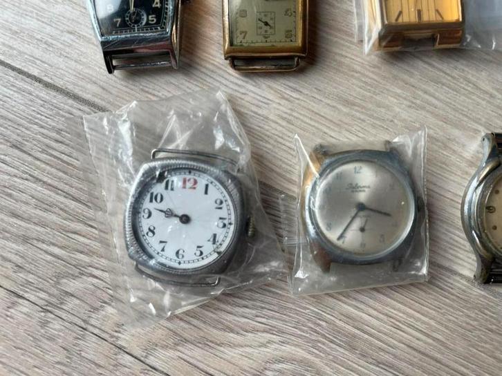 Oude Horloges (1920-1960) - Reparatieset, Sieraden, Tassen en Uiterlijk, Horloges | Heren, Gebruikt, Polshorloge, Overige merken