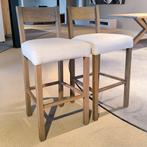 NIEUW: Barkruk Hout (set 2 stuks), Ophalen, Met voetsteun, 60 tot 90 cm, Nieuw