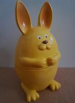 Eierdop haas / konijn aardewerk 2-delig kinder serviesgoed, Ophalen of Verzenden, Overige stijlen, Aardewerk, Schaal of Schalen