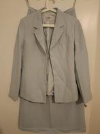 Colbert rok set baby blauw/lucht blauw, Ophalen of Verzenden, Zo goed als nieuw, Maat 38/40 (M), Blauw