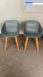 Eetkamer(kuip)stoelen, Huis en Inrichting, Ophalen, Kunststof, Twee, Zo goed als nieuw