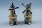 Antiek Hollands paar keramische windmolens., Antiek en Kunst, Ophalen of Verzenden