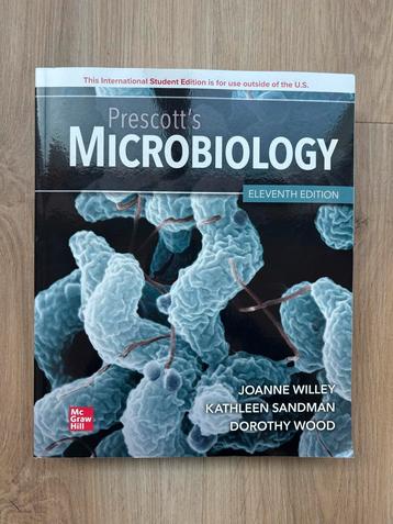 Prescott's Microbiology 11th edition ISBN 978-1-260- 57002-1 beschikbaar voor biedingen