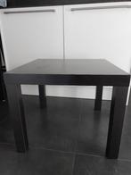 Ikea 2 tafeltjes zwart en bruin, Minder dan 55 cm, Gebruikt, Vierkant, Hout