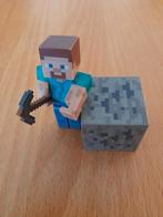 Minecraft poppetje en blokje, Kinderen en Baby's, Speelgoed | Actiefiguren, Ophalen of Verzenden, Zo goed als nieuw