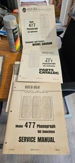 Rock ola 477 max Service manual-parts catalog-wiring, Verzamelen, Rock Ola, Gebruikt, Ophalen of Verzenden