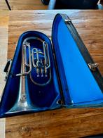 Bariton -  C. Mahillon - Belgische makelij, Ophalen of Verzenden, Gebruikt, Bes-trompet, Met koffer