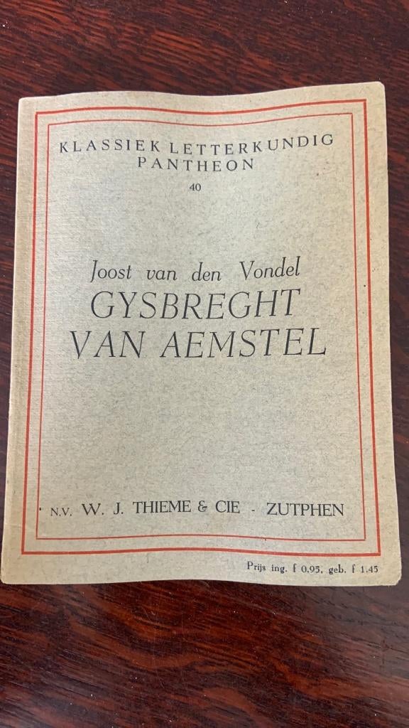 Gysbreght van Aemstel - Joost van den Vondel, Ophalen of Verzenden, Gelezen