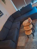 Hoekbank blauw €125 zitmaxx, Ophalen, Gebruikt, Stof, Hoekbank blauw