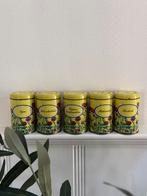 Set van 5 vintage kruiden blikkendoosjes Silvo rond, Ophalen of Verzenden, Zo goed als nieuw, Overige merken