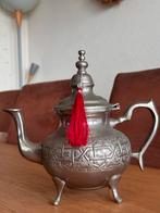 Marokkaanse theepot + 6 kleurrijke glaasjes - Nieuw!, Ophalen