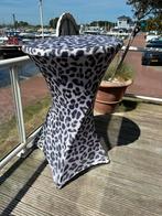Staantafel rokken met tijgerprint - 5x, Huis en Inrichting, Tafels | Statafels, Ophalen of Verzenden, Zo goed als nieuw