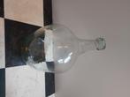 witte glazen bolfles wijngisting 10 liter met mand, Ophalen, Gebruikt