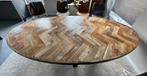Mango houten ovale eettafel, 100 tot 150 cm, 200 cm of meer, Ophalen of Verzenden, Zo goed als nieuw