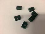 Lego technic steen 1x2 met gat donker groen, Ophalen of Verzenden, Gebruikt, Losse stenen, Lego