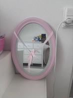 Roze ovale spiegel, Minder dan 50 cm, Ophalen of Verzenden, Zo goed als nieuw, Minder dan 100 cm