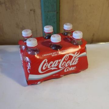 Fles Coca Cola glas 0,25 liter regular SET VAN 6 origineel beschikbaar voor biedingen