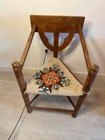 Monnik stoel zweedse handgegraveerde monk chair, Antiek en Kunst, Ophalen of Verzenden
