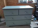 Robuuste massief houten ladekast blauw 60x80x40, Gebruikt, 3 of 4 laden, Minder dan 100 cm, Grenenhout