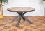 Elena HPL tafel, Tuinmeubel, 140cm, Houtlook, Hoge Kwaliteit, Nieuw, Ophalen of Verzenden, 10 m² of meer, Beton