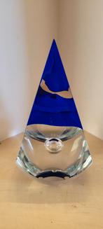 Svoboda Glazen Piramide - Blauw, Huis en Inrichting, Woonaccessoires | Vazen, Blauw, Onbekend, Onbekend, Minder dan 50 cm