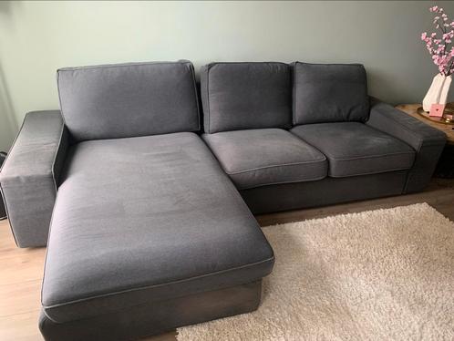 Antraciet loungebank, Kivik, Ikea, Huis en Inrichting, Banken | Sofa's en Chaises Longues, Zo goed als nieuw, Driepersoons, Stof