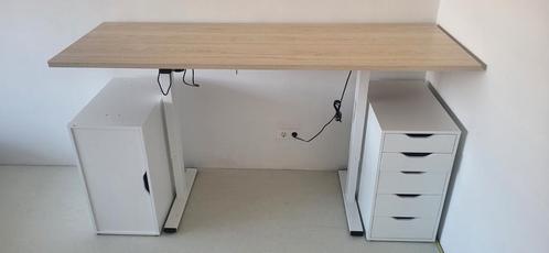 Flexispot zit-sta bureau, Huis en Inrichting, Bureaus, Zo goed als nieuw, Stabureau, Elektrisch, In hoogte verstelbaar, Ophalen