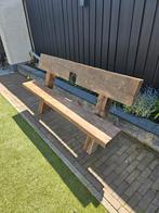 Oud eiken bank, Ophalen, Zo goed als nieuw, Hout