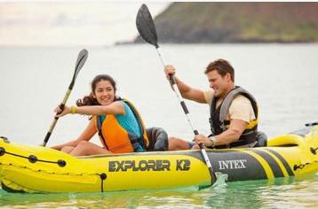 Intex Explorer K2 Kayak Set 312x91x51cm Incl peddels en pomp beschikbaar voor biedingen