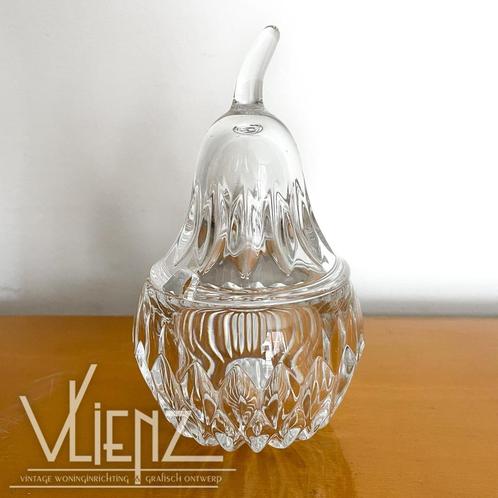 Vintage Nachtmann kristallen schaal met deksel, peer suiker, Antiek en Kunst, Antiek | Glas en Kristal, Ophalen of Verzenden