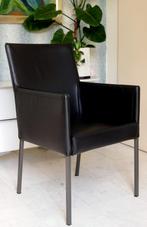 Rolf Benz eetkamerstoelen, Huis en Inrichting, Stoelen, Ophalen, Twee, Zwart, Leer