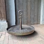 Grote zware metalen étagère plateau schaal op voet *Etage3*, Gebruikt, ., Ophalen of Verzenden, .