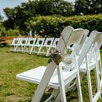 Witte wedding Chair stoelen bruiloft, Ophalen, Gebruikt, Geboorte of Huwelijk