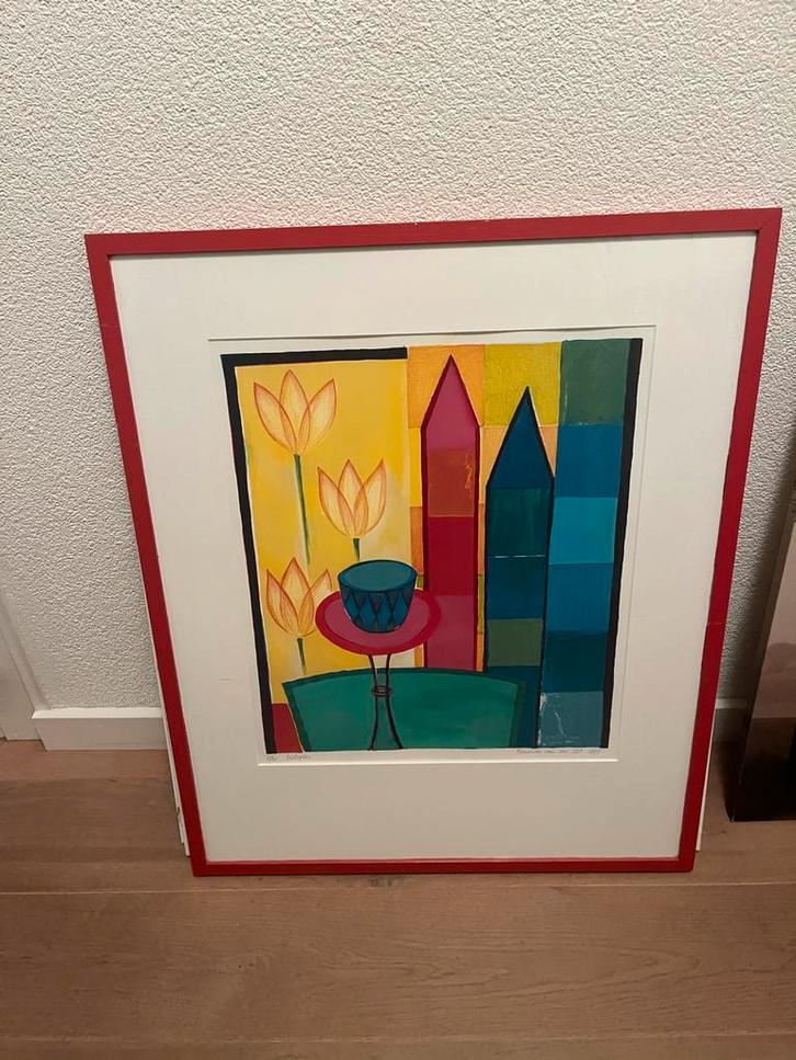 Moderne Kunst uit Kunstuitleen, Antiek en Kunst, Kunst | Litho's en Zeefdrukken, Ophalen of Verzenden
