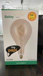 Big Papi gold. Dimbare grote ledlamp met E27 fitting, Huis en Inrichting, Led-lamp, Soft of Flame, Nieuw, E27 (groot)