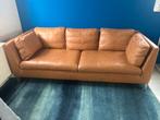 Lederen 3-zits bank in goede staat. Ikea Stockholm, Huis en Inrichting, Ophalen, Driepersoons, Zo goed als nieuw, Rechte bank