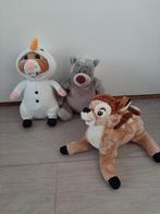 3 x knuffel : Bambi,  Balou en AH Hamster Sneeuwpop, Verzenden