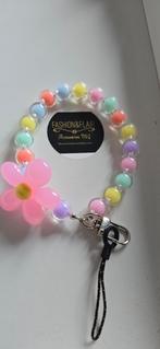 Sleutelhanger Telefoonkoord – Pastel Flower Power, Ophalen of Verzenden, Nieuw
