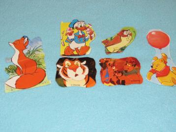 6 oude vintage poesieplaatjes Disney figuren beschikbaar voor biedingen