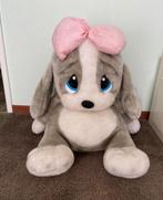VINTAGE APPLAUSE HONEY DOG SAD SAM GREY WITH PINK BOW, Ophalen of Verzenden, Zo goed als nieuw, Hond