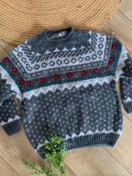 Pure new wool wollen trui L bohemian wool jumper, -, -, Maat 42/44 (L), Nieuw