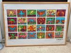 Keith Haring “Retrospect” kunstposter met lijst, Ophalen